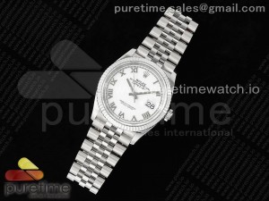 DateJust 36 SS 126234 VSF 1:1 Best Edition 904L Steel White Roman Dial on Jubilee Bracelet VS3235