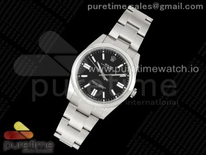 Oyster Perpetual 41mm 124300 KING 1:1 Best Edition 904L Steel Black Dial on SS Bracelet K3230