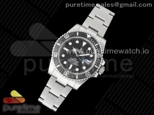 Submariner DIW Sandblasted VSF 1:1 Best Edition Black Carbon Dial on SS Bracelet VS3135