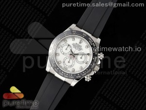 Daytona 116519 QF 1:1 Best Edition White Diamonds Dial on Oysterflex Strap SA4130 V2