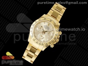 Daytona 116508 QF 1:1 Best Edition YG Diamonds Dial on YG Bracelet SA4130 V2