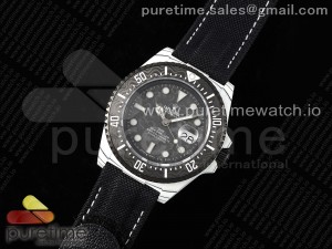 Sea Dweller 43mm White Carbon DIWF Best Edition Carbon Dial on Black Nylon Strap A2824 V2
