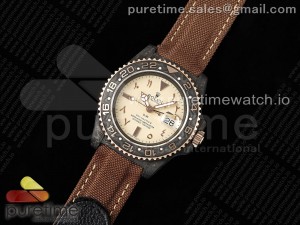 GMT Carbon DIWF Best Edition Yellow Dial on Brown Nylon Strap SA3285 CHS V2