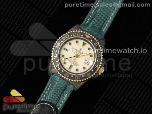 GMT Carbon DIWF Best Edition Yellow Dial on Green Nylon Strap SA3285 CHS V2