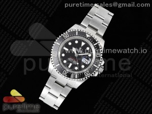 Sea-Dweller 126600 AR+F Best Edition Black Dial on SS Bracelet VR3235
