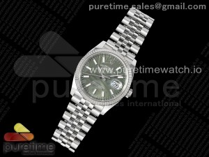 DateJust 36 SS 126234 VSF 1:1 Best Edition 904L Steel Green Leaves Dial on Jubilee Bracelet VS3235
