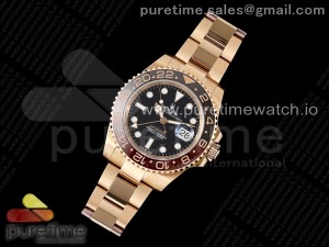 GMT Master II 126715 CHNR 904L SS APF 1:1 Best Edition on RG Bracelet VR3285 CHS