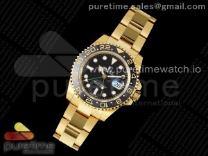 GMT Master II 116718 LN 904L SS APF 1:1 Best Edition Black Dial on YG Bracelet VR3186 CHS