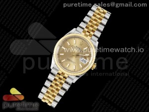 DateJust 36 SS 116233 VSF 1:1 Best Edition 904L Steel YG Stick Dial on Jubilee Bracelet VS3235
