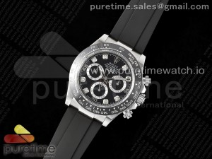 Daytona 116519 Noob 1:1 Best Edition Black Diamonds Dial on Oysterflex Strap SA4130