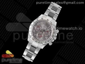 Daytona 116509 Clean 1:1 Best Edition Gray Dial Arabic Markers on SS Bracelet SA4130 V2