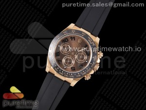 Daytona 116515 Clean 1:1 Best Edition Chocolate Dial Black Markers on Oysterflex Strap SA4130 V2