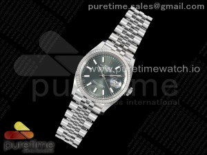 DateJust 36 126234 Clean 1:1 Best Edition 904L Steel Green Stick Dial on Jubilee Bracelet VR3235