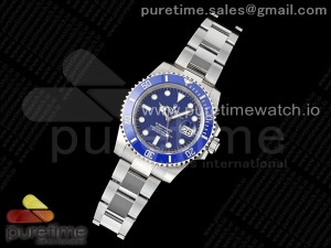 Submariner 40mm 116619 LB Blue Ceramic 904L Steel Clean 1:1 Best Edition VS3135