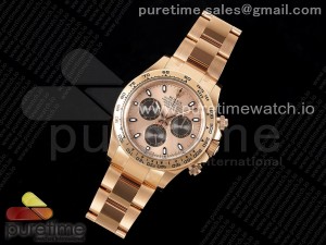 Daytona 116505 Clean 1:1 Best Edition RG Dial Black Markers on RG Bracelet SA4130 V2