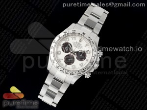 Daytona 116509 Clean 1:1 Best Edition White Dial Arabic Markers on SS Bracelet SA4130 V2