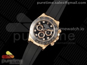 Daytona 116515 Clean 1:1 Best Edition Black Diamonds Dial on Oysterflex Strap SA4130 V2