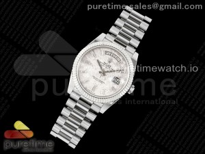 DayDate 40 SS GSF Gain Weight Meteorite Crystal Dial on President Bracelet A2836
