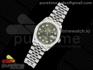 DateJust 36 SS 126234 VSF 1:1 Best Edition 904L Steel Green Leaf Diamonds Dial on Jubilee Bracelet VS3235