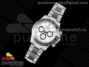 Daytona 116500 KING 1:1 Best Edition White Dial on SS Bracelet SH4130