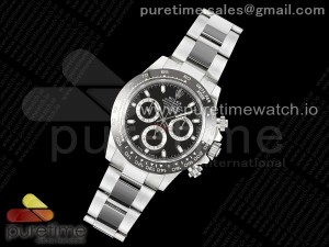 Daytona 116500 KING 1:1 Best Edition Black Dial on SS Bracelet SH4130