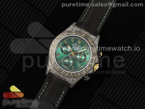 Daytona DIW Carbon/YG Case and Bezel DIWF Edition Green Dial on Black Nylon Strap A7750