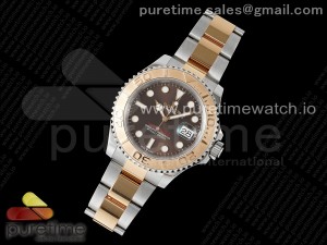 Yacht-Master 126621 SS/RG 904L Steel VSF 1:1 Best Edition Brown Dial on SS/RG Bracelet VS3235