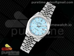 DateJust 41 126300 Polished Bezel KING 1:1 Best Edition 904L Steel Tiffany Blue Dial on Jubilee Bracelet VR3235