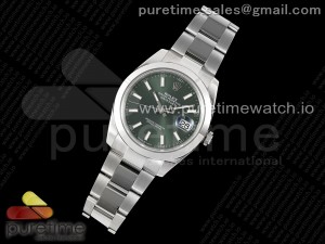 DateJust 41 126300 Polished Bezel KING 1:1 Best Edition 904L Steel Green Sundust Dial on Oyster Bracelet VR3235