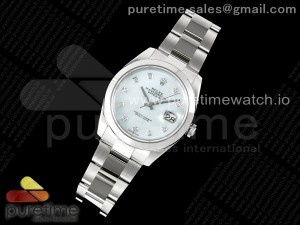 DateJust 41 126300 Polished Bezel KING 1:1 Best Edition 904L Steel White MOP Dial on Oyster Bracelet VR3235