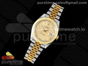 DateJust 41 126333 Fluted Bezel KING 1:1 Best Edition 904L Steel YG Textured Dial on Jubilee Bracelet VR3235