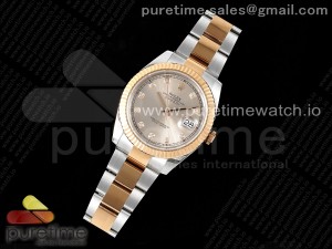 DateJust 41 126331 Fluted Bezel KING 1:1 Best Edition 904L Steel Silver Diamonds Dial on Oyster Bracelet VR3235