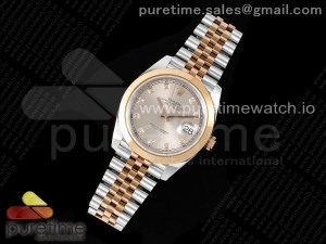 DateJust 41 126301 Polished Bezel KING 1:1 Best Edition 904L Steel Silver Diamonds Dial on Jubilee Bracelet VR3235