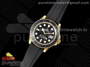 Yacht-Master 42mm 226658 YG JDF 1:1 Best Edition 3D Black Ceramic Bezel on Oysterflex Strap VR3235