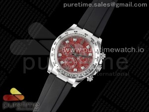 Daytona 116519 Clean 1:1 Best Edition 904L SS Case and Bracelet Red Sodalite Dial on Oysterflex SA4130 V2