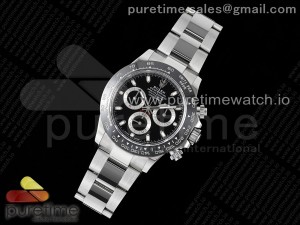 Daytona 116500 APSF 1:1 Best Edition 904L SS Case and Bracelet Black Dial SH4130
