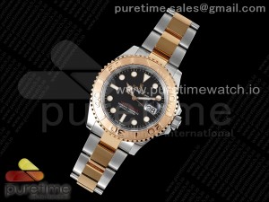 Yacht-Master 126621 SS/RG C+SF 1:1 Best Edition Black Dial on SS/RG Bracelet VR3235