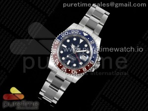 GMT Master II 126719 BLRO 904L SS Noob Best Edition Blue Dial on Bracelet A3285