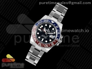 GMT Master II 126710 BLRO 904L SS Noob Best Edition Black Dial on Oyster Bracelet A3285