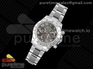 Daytona 116509 SS OMF Best Edition Gray Numeral Dial on SS Bracelet A7750 (Slim Movement)