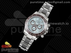 Daytona 116506 SS OMF Best Edition Ice Blue Dial on SS Bracelet A7750 (Slim Movement)