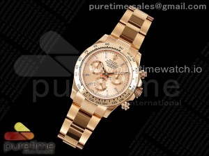 Daytona 116505 RG OMF Best Edition RG Crystal Dial on RG Bracelet A7750 (Slim Movement)