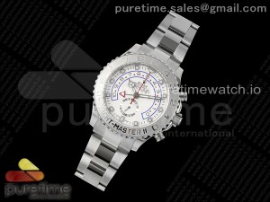 YachtMaster II 116689 SS KF 1:1 Best Edition White Dial SS Bezel on SS Bracelet A7750