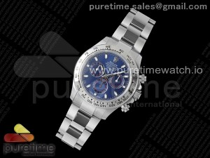 Daytona 116509 QF 1:1 Best Edition Blue Dial on SS Bracelet SH4130 V3 (Gain Weight)