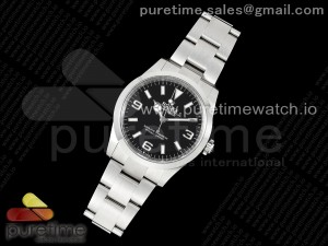 Explorer 124270 36mm 904L Steel Clean 1:1 Best Edition Black Dial on SS Bracelet VR3230