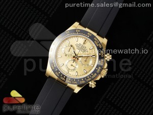 Daytona 116518 YG OMF Best Edition YG Dial on Oysterflex Strap A7750 (Slim Movement)
