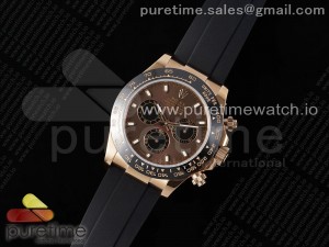 Daytona 116515 RG OMF Best Edition Brown Dial on Oysterflex Strap A7750 (Slim Movement)