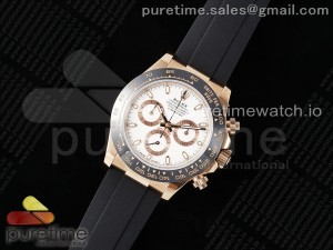 Daytona 116515 RG OMF Best Edition White Dial on Oysterflex Strap A7750 (Slim Movement)