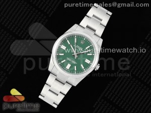 Oyster Perpetual 124300 41mm Clean 1:1 Best Edition 904L Steel Green Dial VR3230