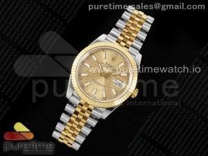 DateJust 41 126333 904L SS VSF 1:1 Best Edition YG Textured Dial on Jubilee Bracelet VS3235